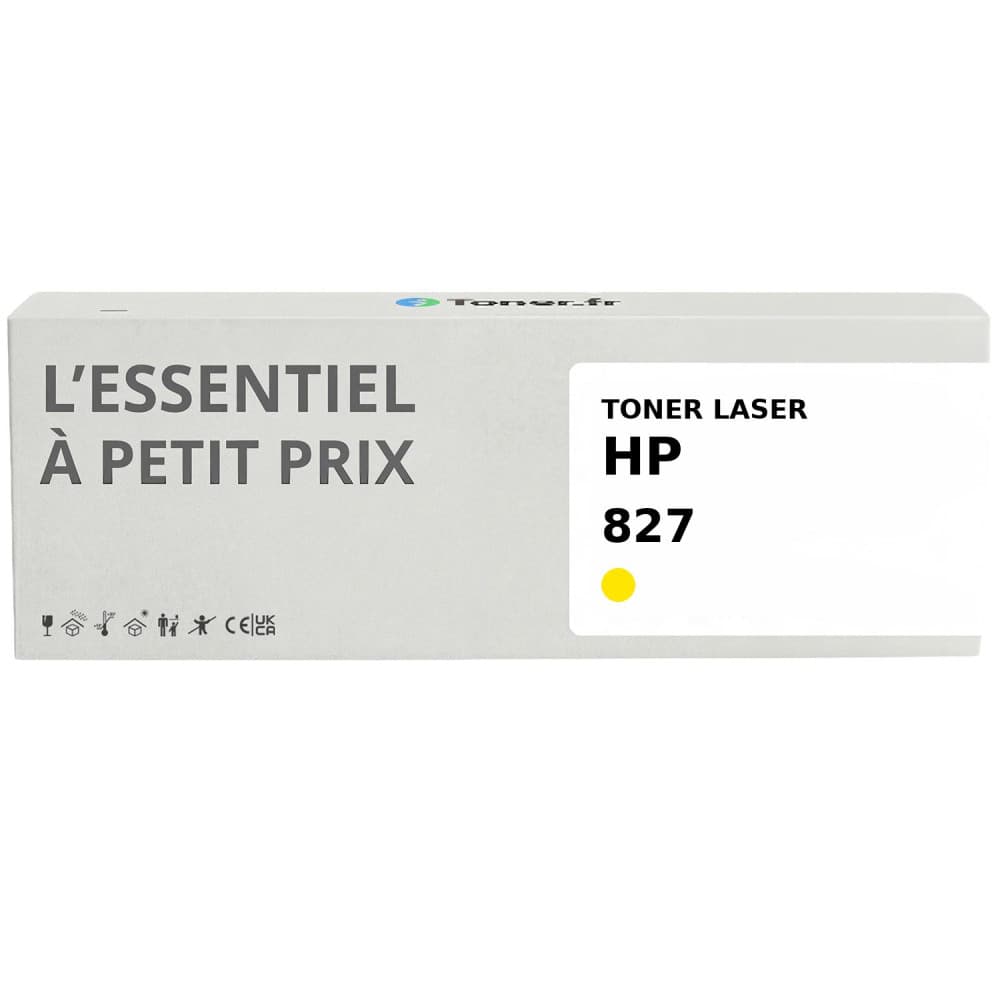 Toner compatible HP 827 Jaune